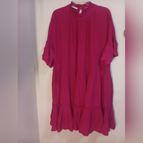 Scotch & Soda Vibrant Red Midi Dress - Picture 3 of 11